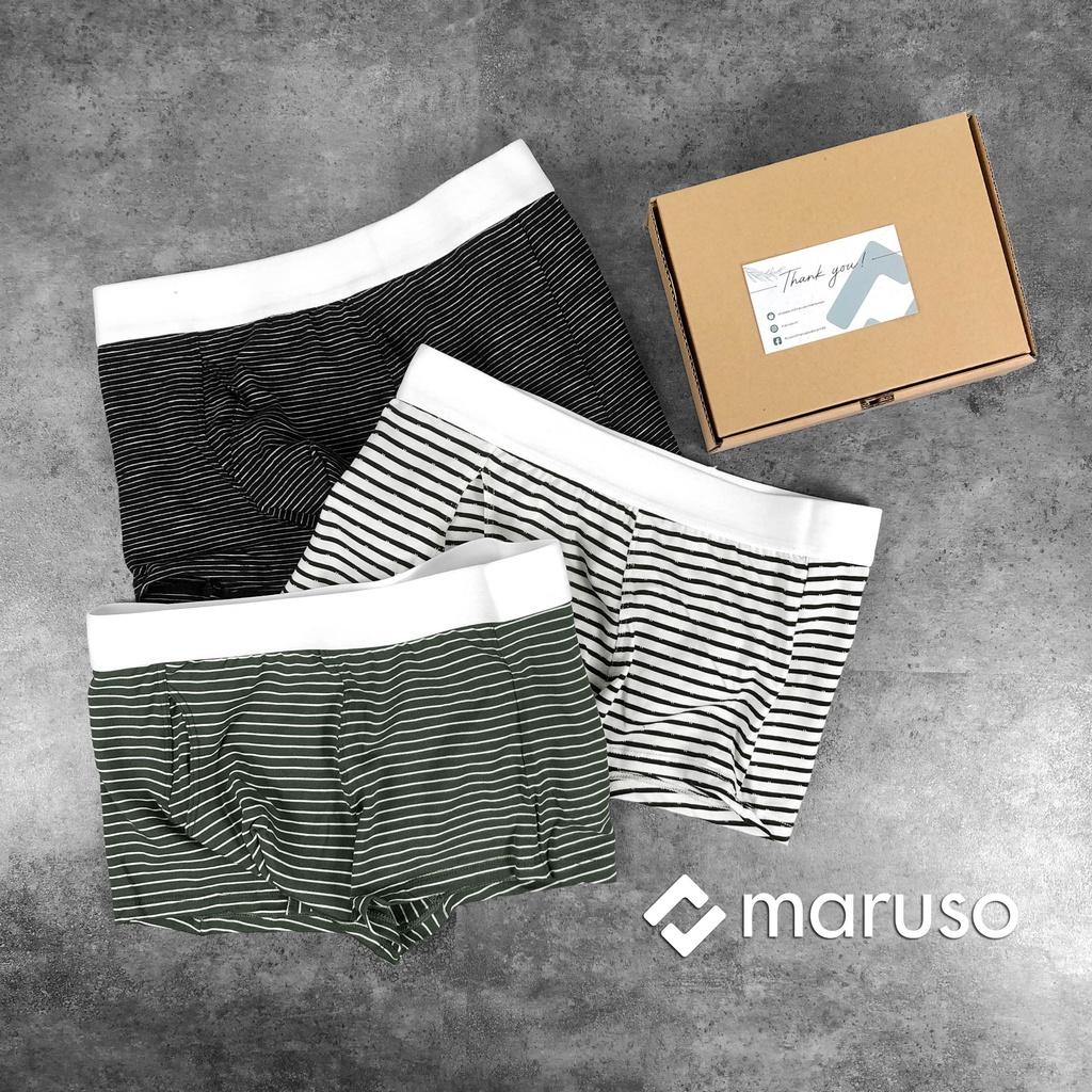 Quần lót nam cao cấp vải cotton combo quần lót nam boxer co giãn 4 chiều thoáng khí QBXK01