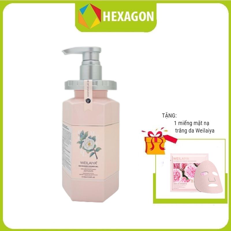 Sữa Tắm Trắng Da Hoa Trà Weilaiya Niacinamide Shower Gel - Hương nước hoa ngọt ngào 450ml