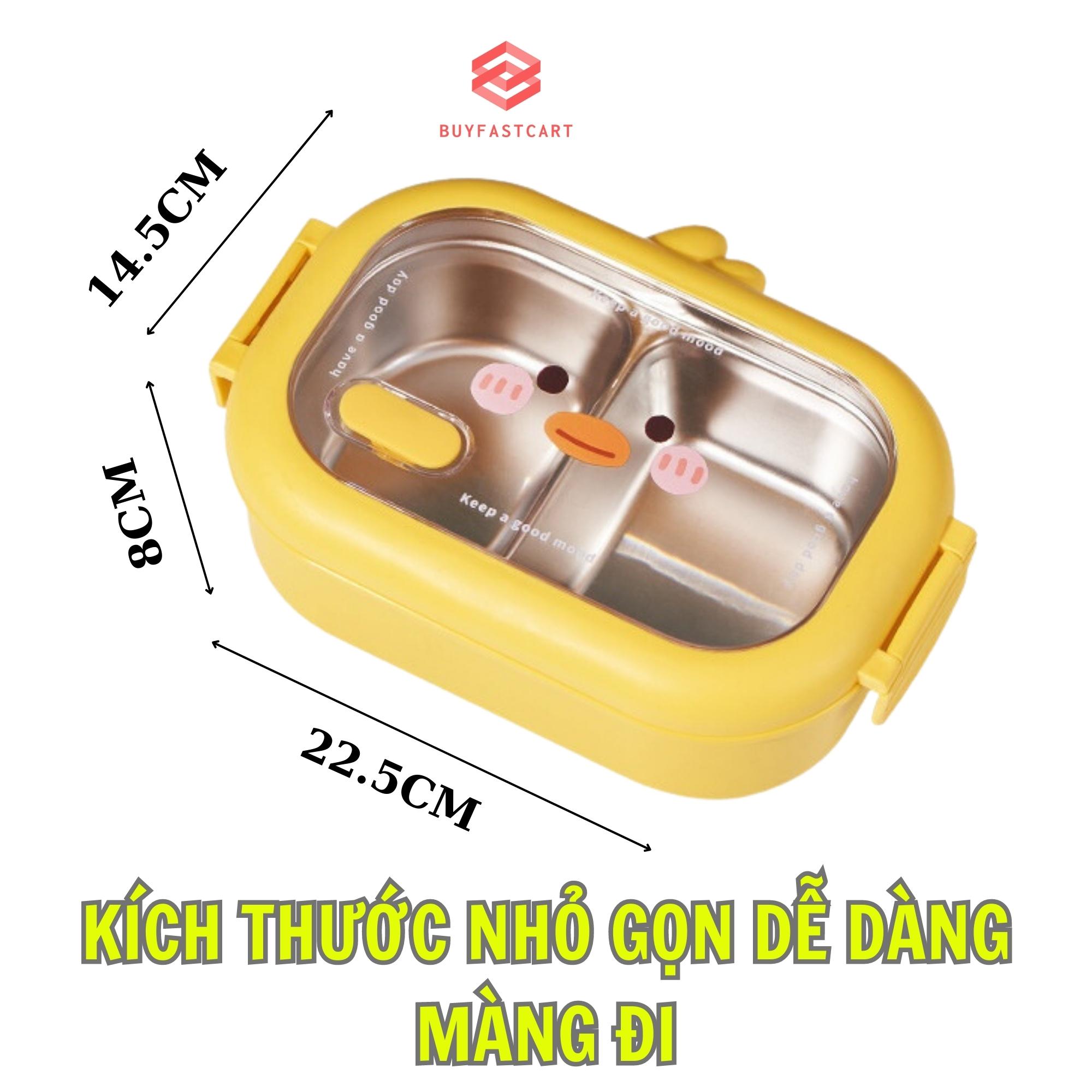 Hộp Cơm Giữ Nhiệt 2 Ngăn Lõi Inox, dung tích 950ml Buyfastcart C1: Sự Lựa Chọn Hoàn Hảo Cho Hội Quán Văn Phòng