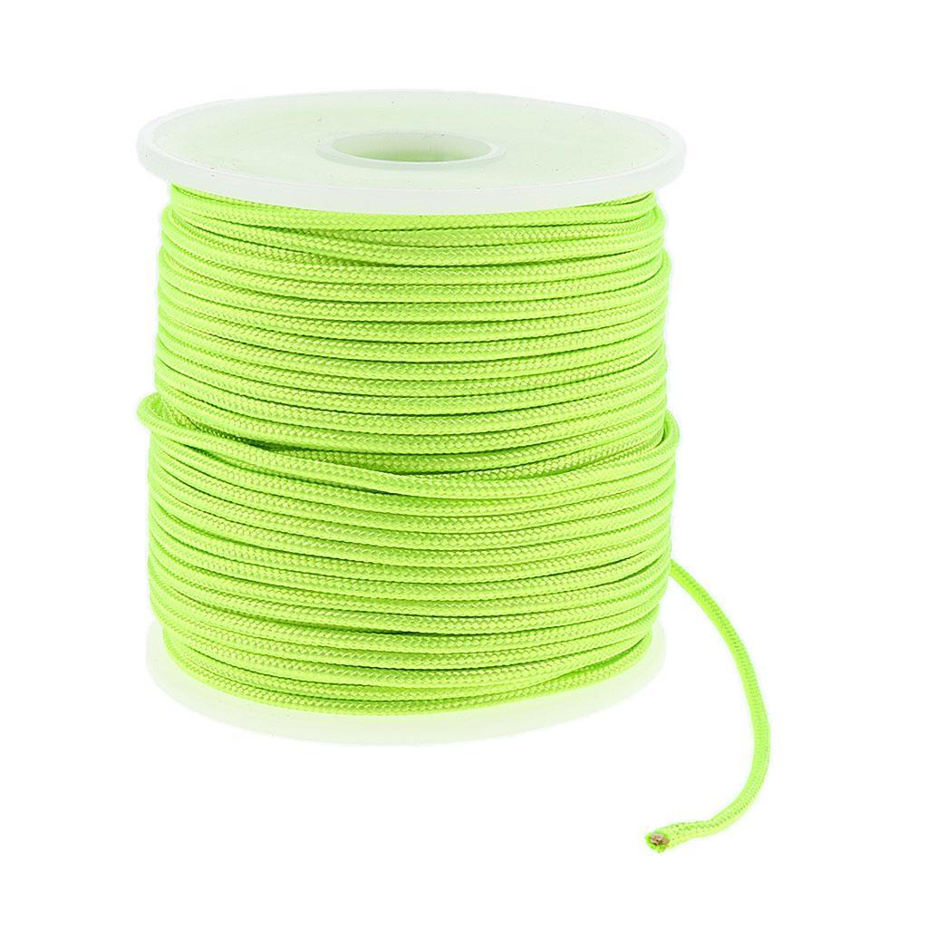 2x 2mm 50m Lightweight Durable Nylon Guyline Tent Guide Rope Guy Line Cord Camping Paracord