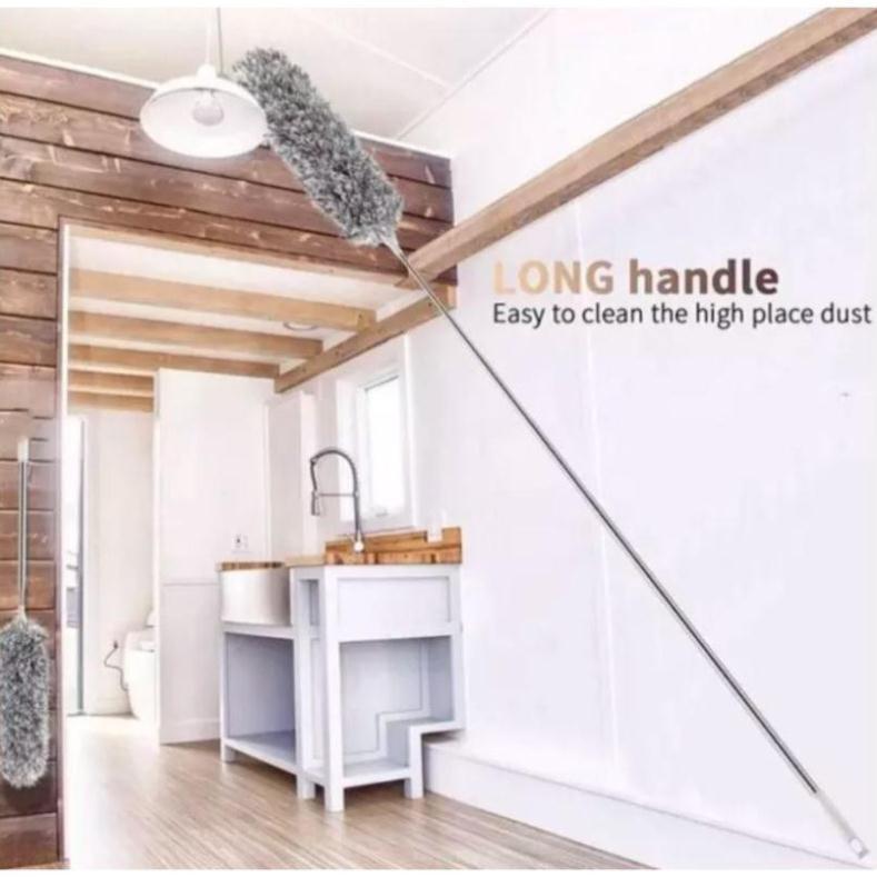 CHỔI QUÉT TRẦN NHÀ, QUÉT BỤI BẨN TRÊN CAO TIỆN LỢI CÓ ĐẦU UỐN CONG TIỆN DỤNG