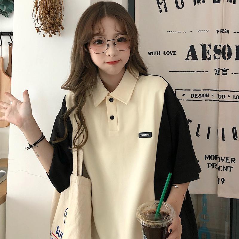 ÁO THUN CÓ CỔ PÔ LÔ CÁ TÍNH TAY LỠ FORM RỘNG IN CHỮ