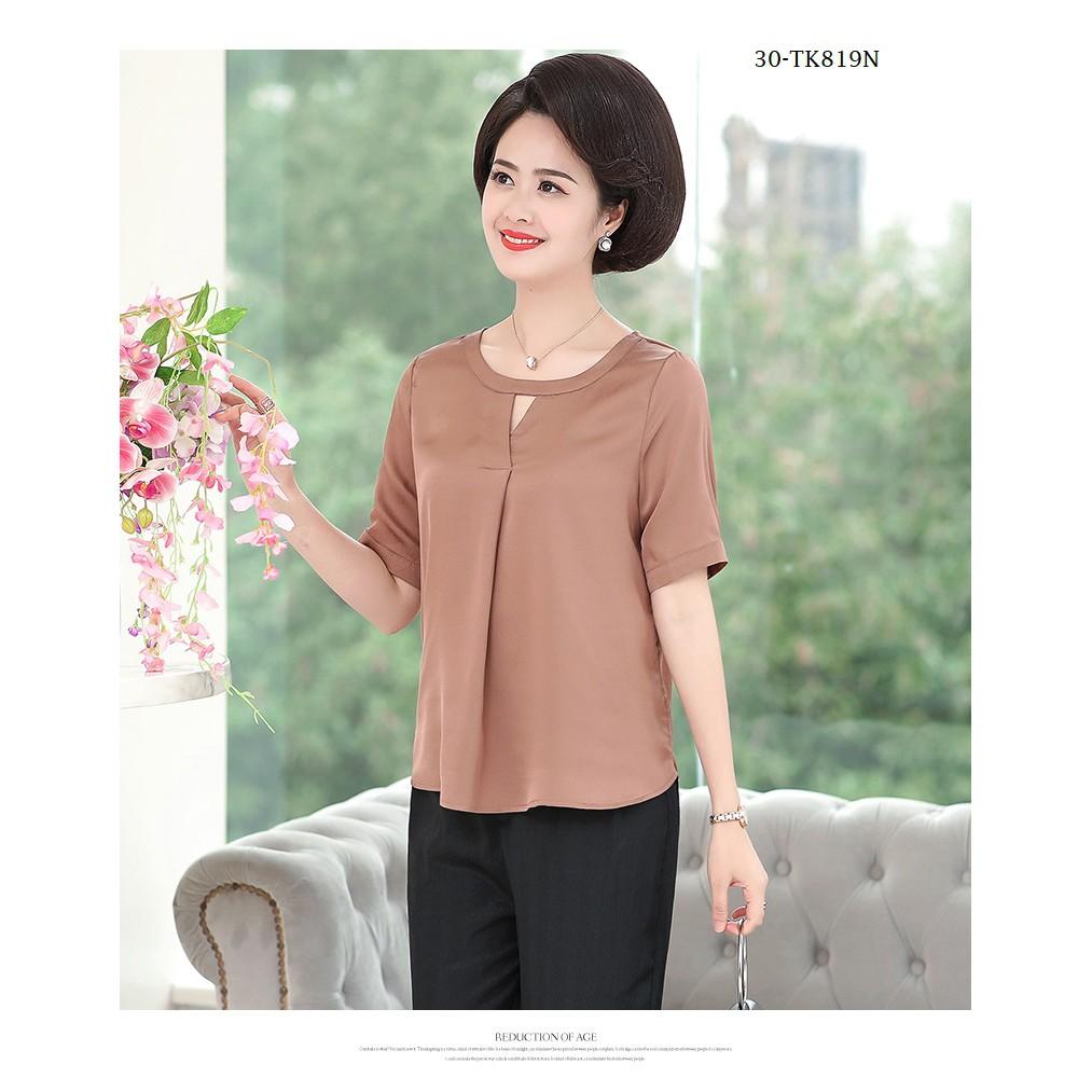 Tk715-ÁO KIỂU TAY NGẮN THIẾT KẾ s-6xl