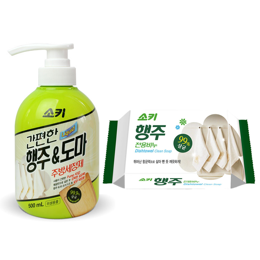 Nước giặt khăn lau dầu mỡ và thớt nhà bếp Mukunghwa Dishtowel Clean Soap Hàn Quốc
