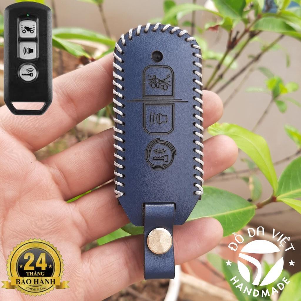 Bao Da Chìa Khóa SH, PCX, SH Mode, Cub 125, Adv 3 nút. Da Bò Nhập Khẩu