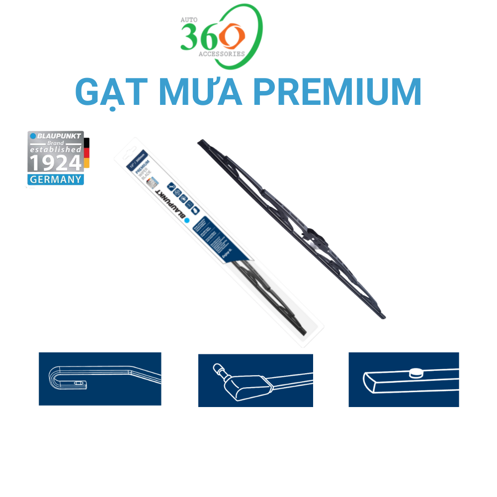 Gạt Mưa Ô Tô Chính Hãng Blaupunkt Premium 26"/650mm