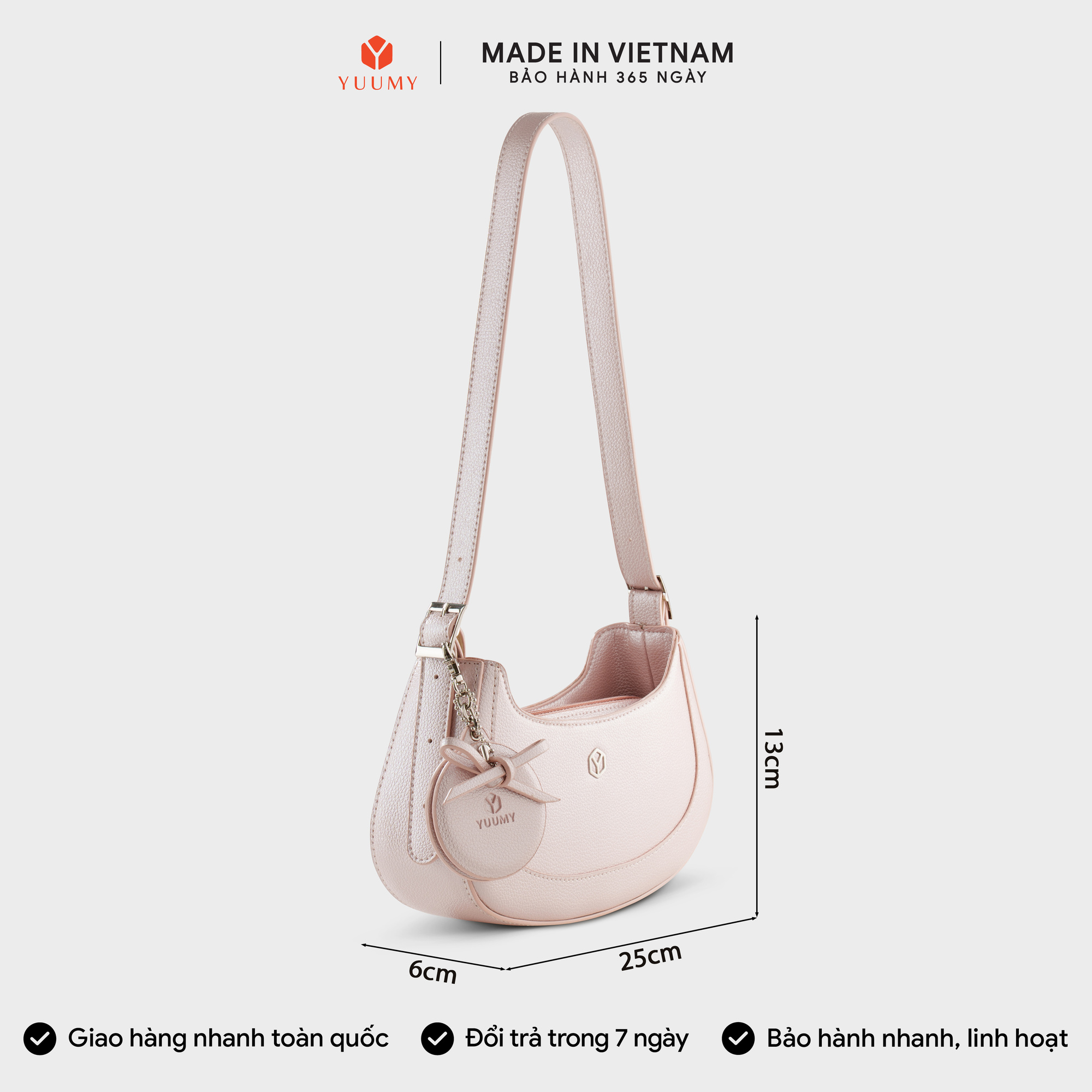 Túi đeo vai nữ YUUMY YN345 (BST Pink Obsessed)