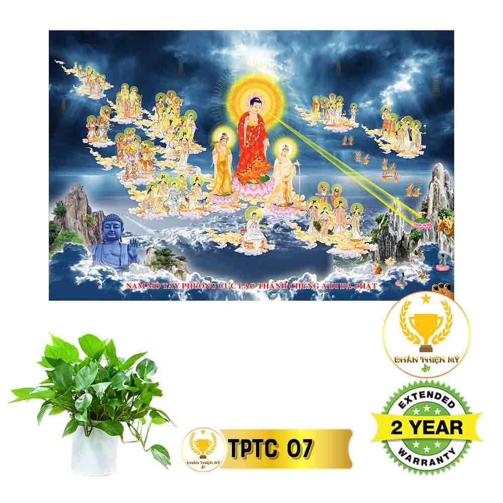 Tranh Tây Phương Thánh Chúng có khung_TPTCK1