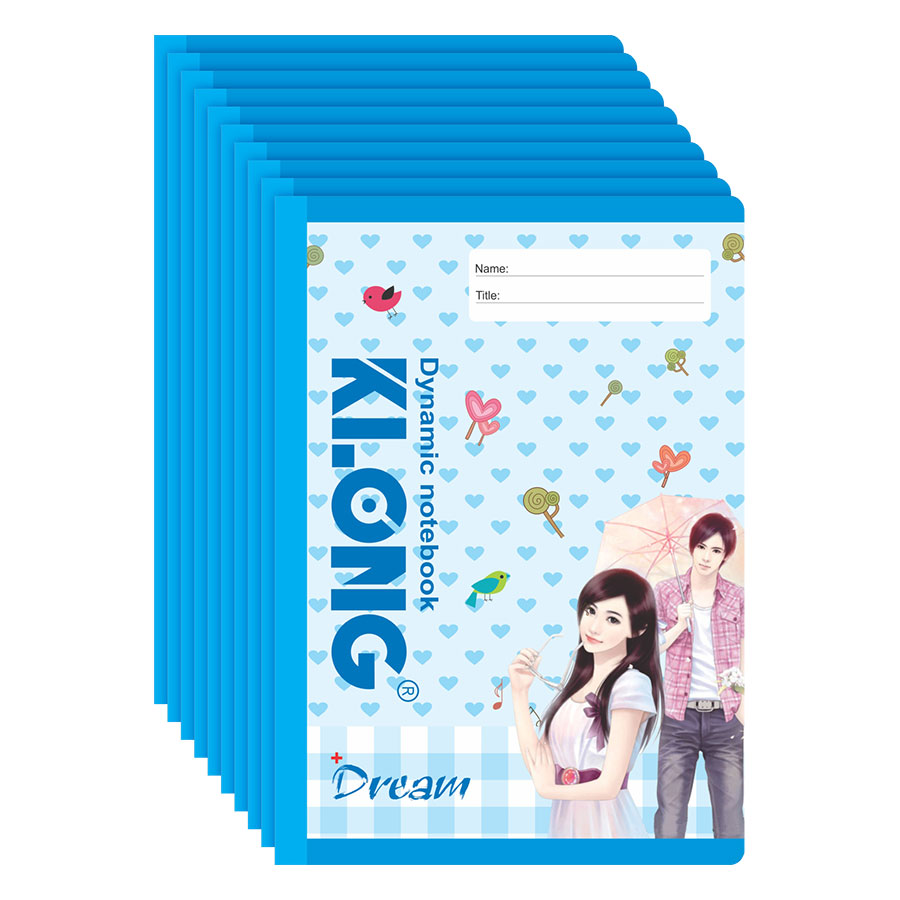 Lốc 10 Tập (Vở) Kẻ Ngang Dream KLONG 859