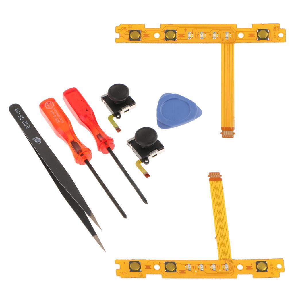 2x 3D Sensor Analog Stick + SL/SR Key Flex Cable for Nintendo Switch