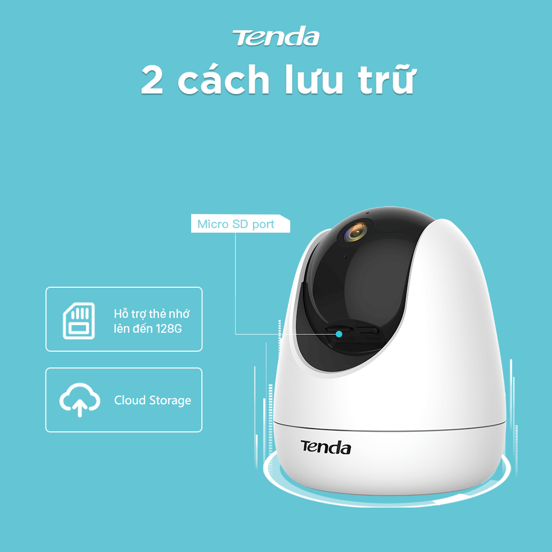 Camera IP Wifi Tenda CP3 Full HD 1080P 360° - Hàng Chính Hãng