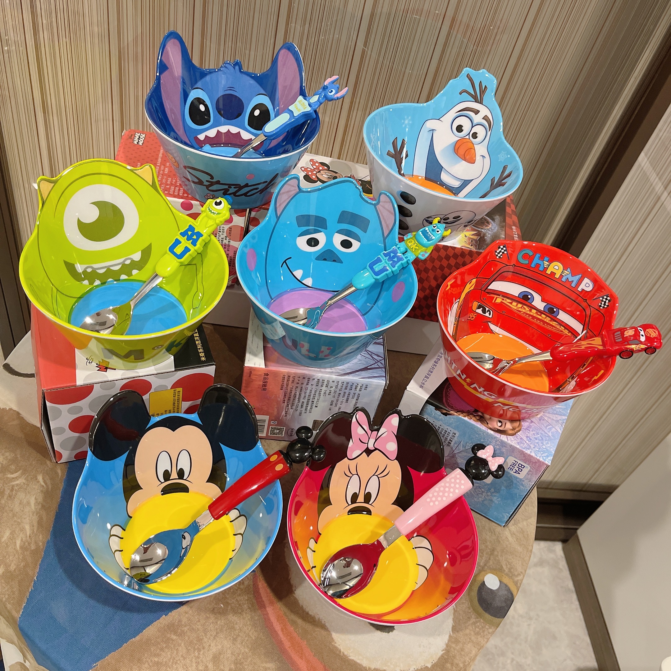 Chén ăn tô nhựa melamine hình công chúa Elsa Frozen Disney nổi 3D cho trẻ em bé gái - CHENELSA
