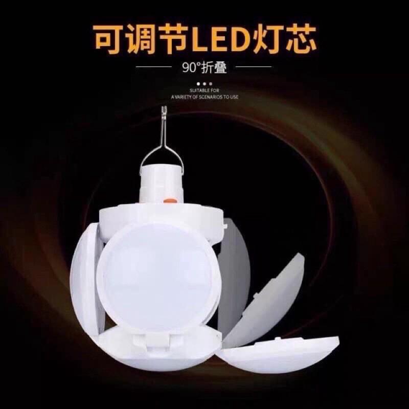 BÓNG ĐÈN 5 LED TÍCH ĐIỆN NĂNG LƯỢNG MẶT TRỜI HÌNH HOA 4 CÁNH