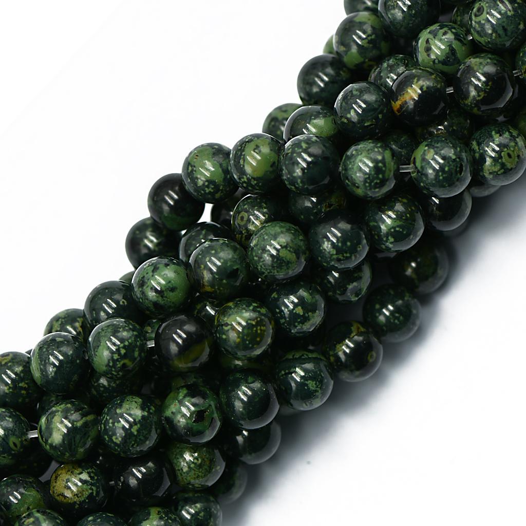 Strand of 8mm Round Kambaba Jasper Gemstone Jewelry Making Loose Beads