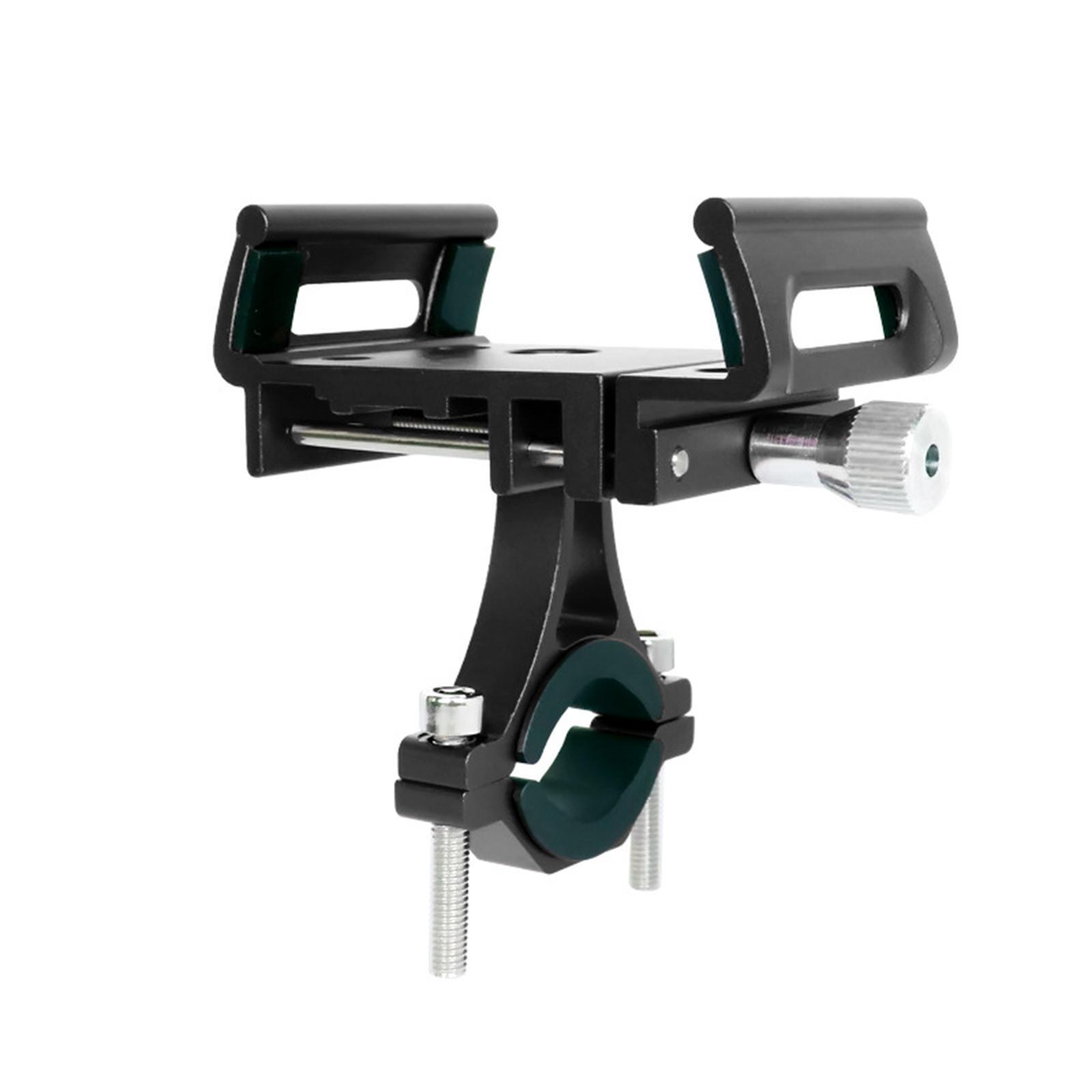 Bike Phone Mount Motorcycle Handlebar Phone Mount Clamp Stand Scooter Black