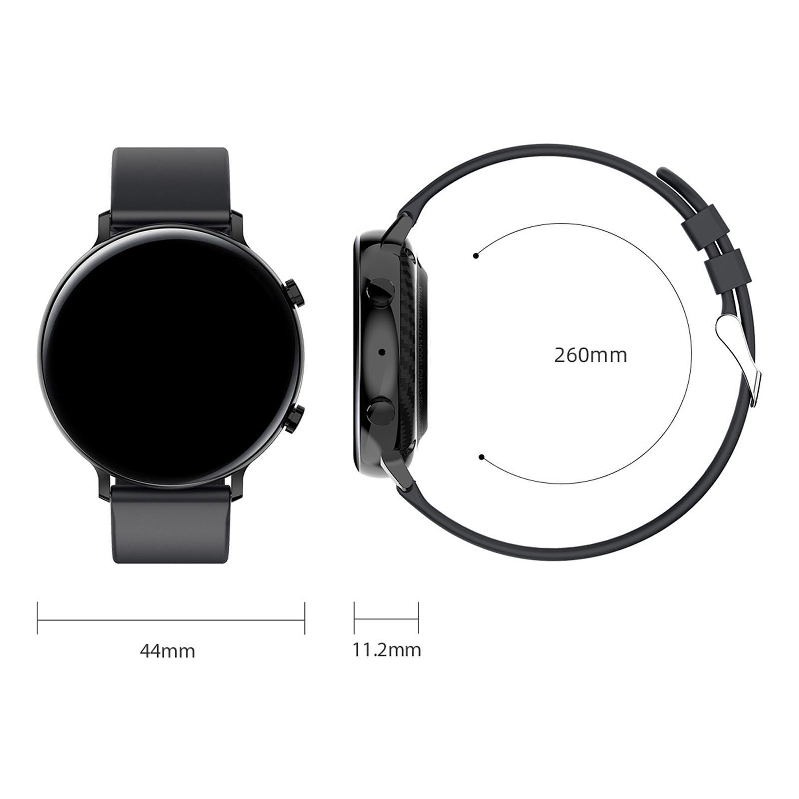 Sports Smartwatch Fitness Tracker Calorie Counter Pedometer Black