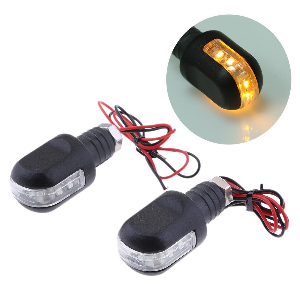 Motorcycle 22mm 7/8'' Handlebar LED  Blinker Indicator Light 12V