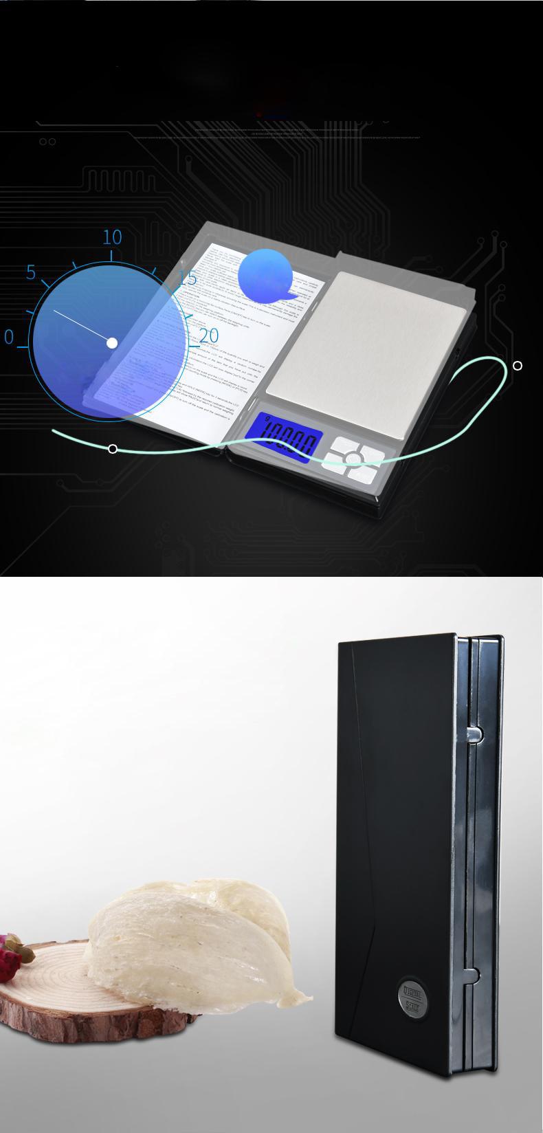 Cân tiểu ly điện tử nhà bếp đa năng độ chính xác cao dạng Notebook