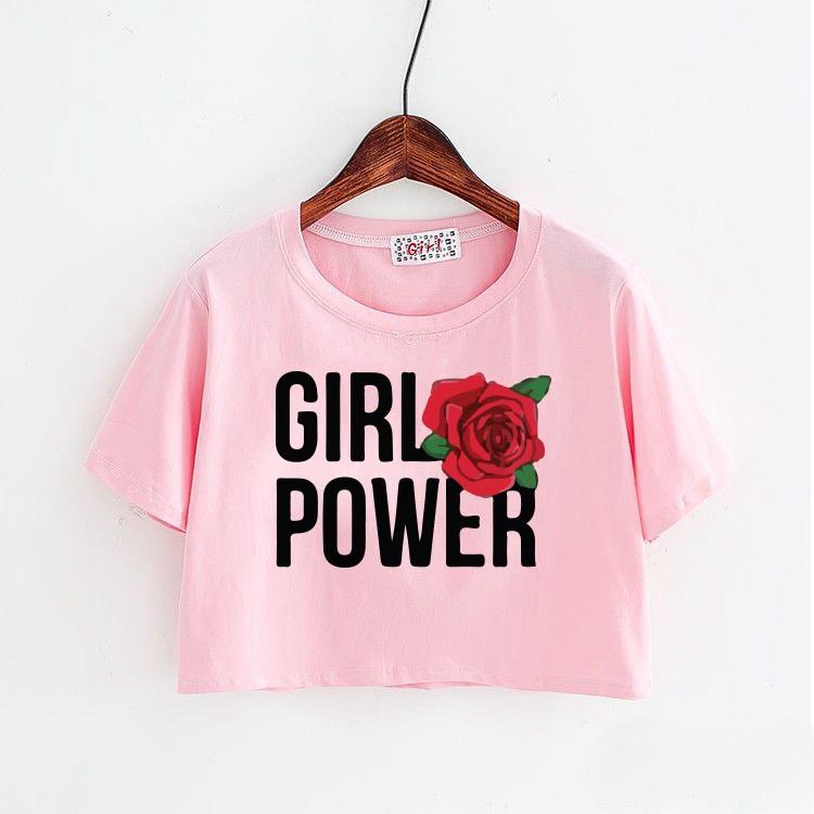 Áo Phông Croptop In GIRL POWER ATN3237 - J.A Shop