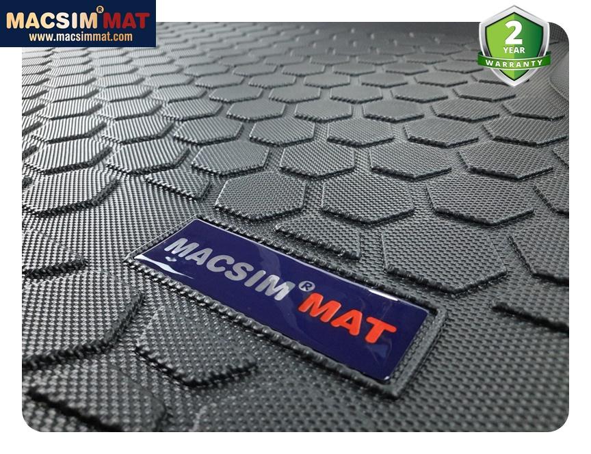 Thảm lót cốp Honda Civic 2012-2016 nhãn hiệu Macsim chất liệu TPV cao cấp màu đen