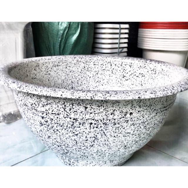 Combo 3 Chậu nhựa giả đá - Chậu Trồng Sen/Cây, Loại Tốt - Stone-crushed plastic basin - Lotus Planting Plant