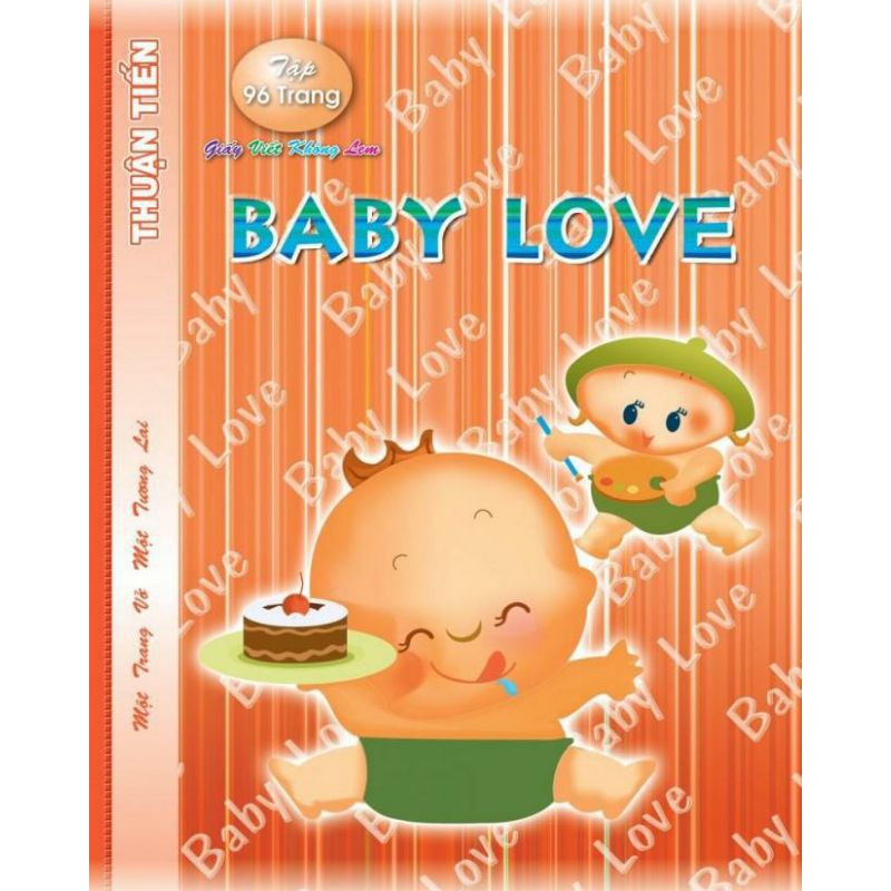 Lốc 10 Quyển Tập Baby Love 4 Ô Ly