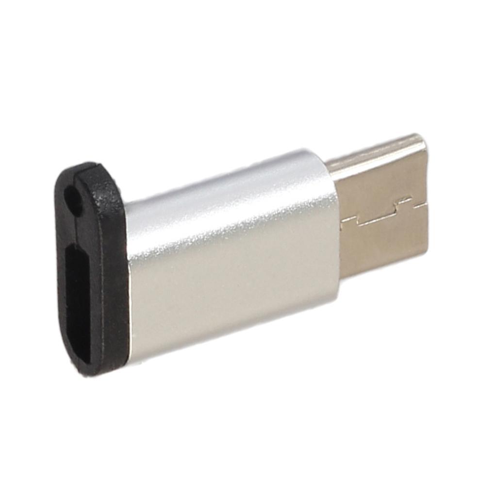 USB Type C Adapter , Aluminum USB C Male to Micro USB Female Convert Connector with Keychain Hole for Samsung Galaxy S8 New Macbook Pixel XL Nexus 5X 6P Nintendo Switch