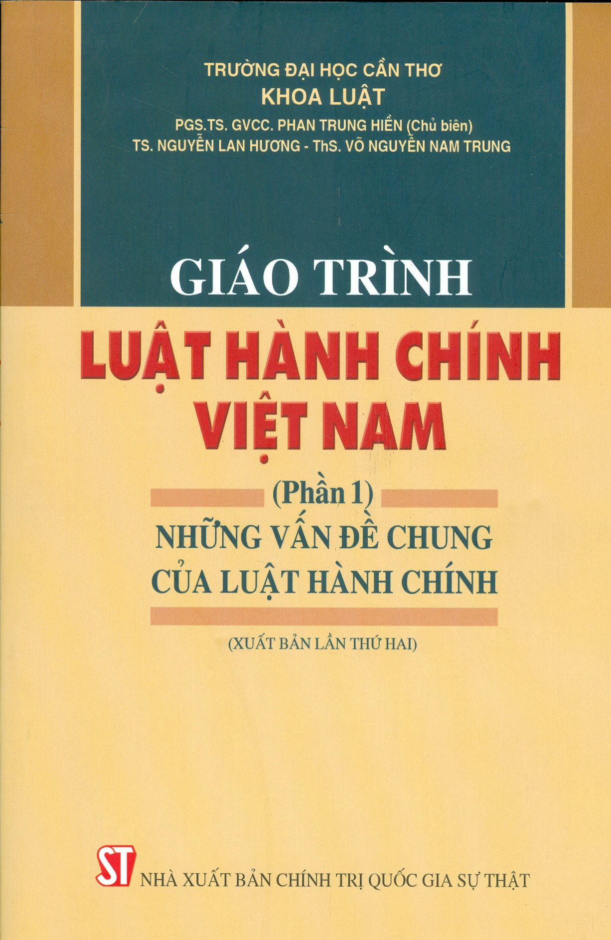 Giáo Trình Luật Hành Chính Việt Nam  - Những Vấn Đề Chung Của Luật Hành Chính