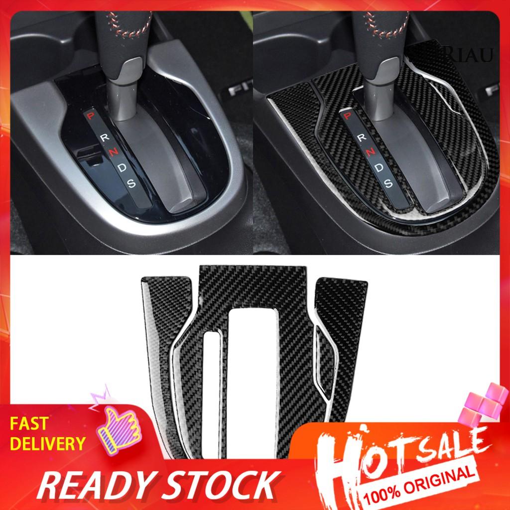 Set 3 Miếng Dán Trang Trí Bảng Cần Số Cho Xe Ô Tô Honda Fit / Jazz 14-18