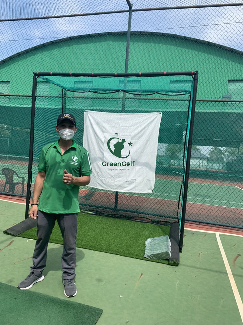 Khung Lưới Tập Golf Nhiều Kích Thước Tặng kèm Hồng Tâm/ 2 Lớp Lưới/ Tặng 10 Bóng/ Chơi Golf An Toàn Tại Nhà )