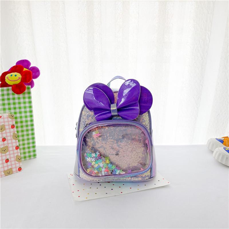 2-6Y Nơ Thiết Kế PU Trẻ Em Ba Lô Mẫu Giáo Schoolbag Hoạt Hình Trẻ Em Ba Lô Trẻ Em Học Túi Dễ Thương Bé Gái Lưng