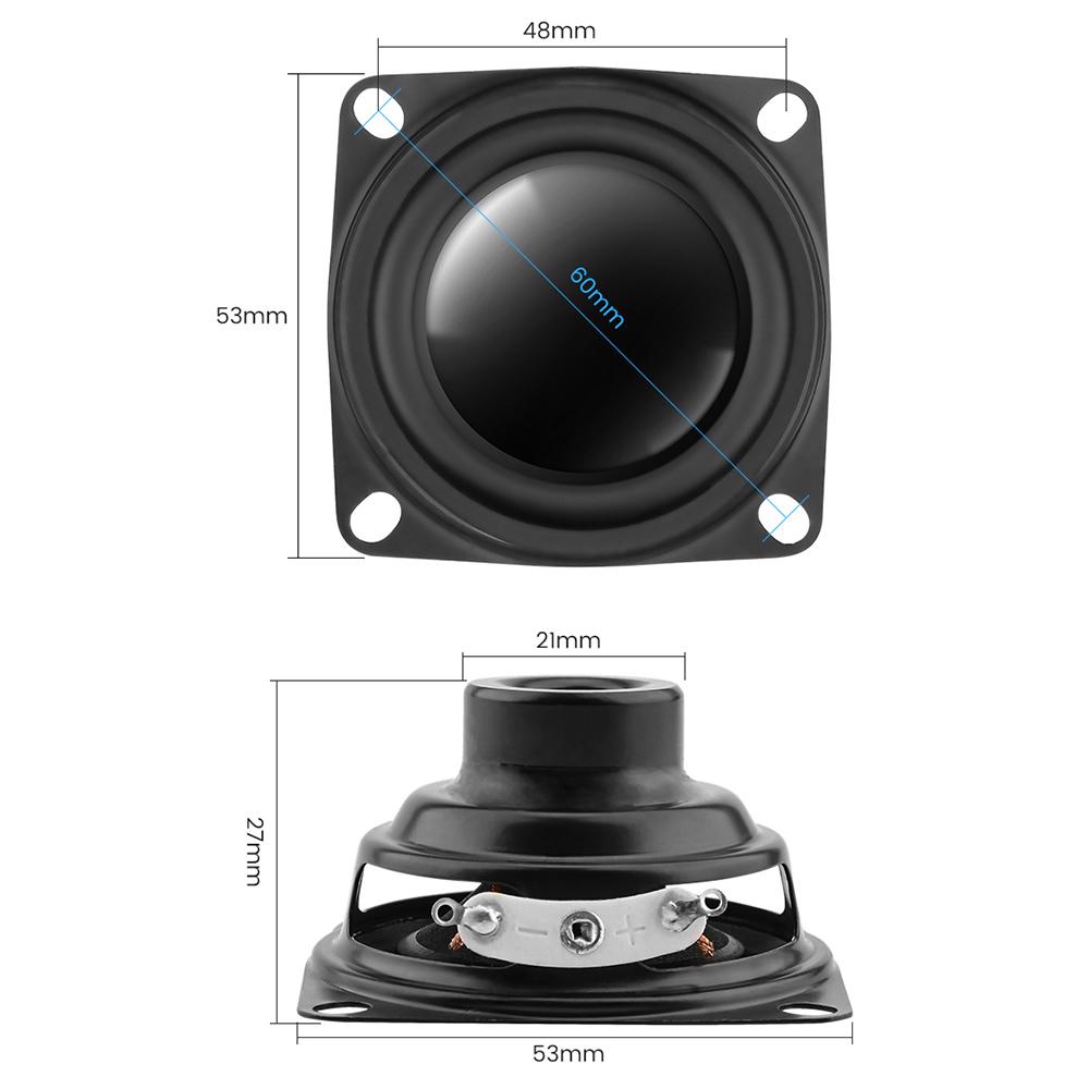 AIYIMA 2PCS 2 inch Loa âm thanh toàn diện 8 ohm 5W Hifi Fever LOUDSPEAKER DIY Nhà hát Home Sound Bộ khuếch đại Bluetooth loa