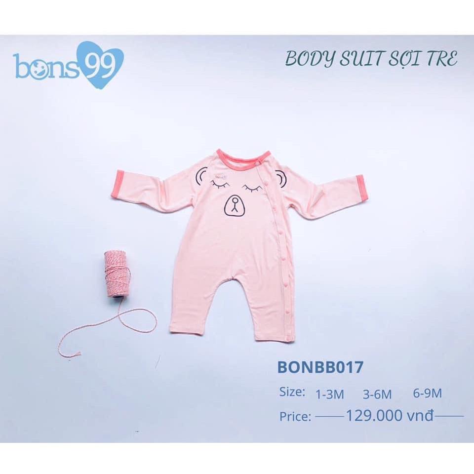 BODY DÀI TAY PETIT, SỢI TRE HỮU CƠ BONS99