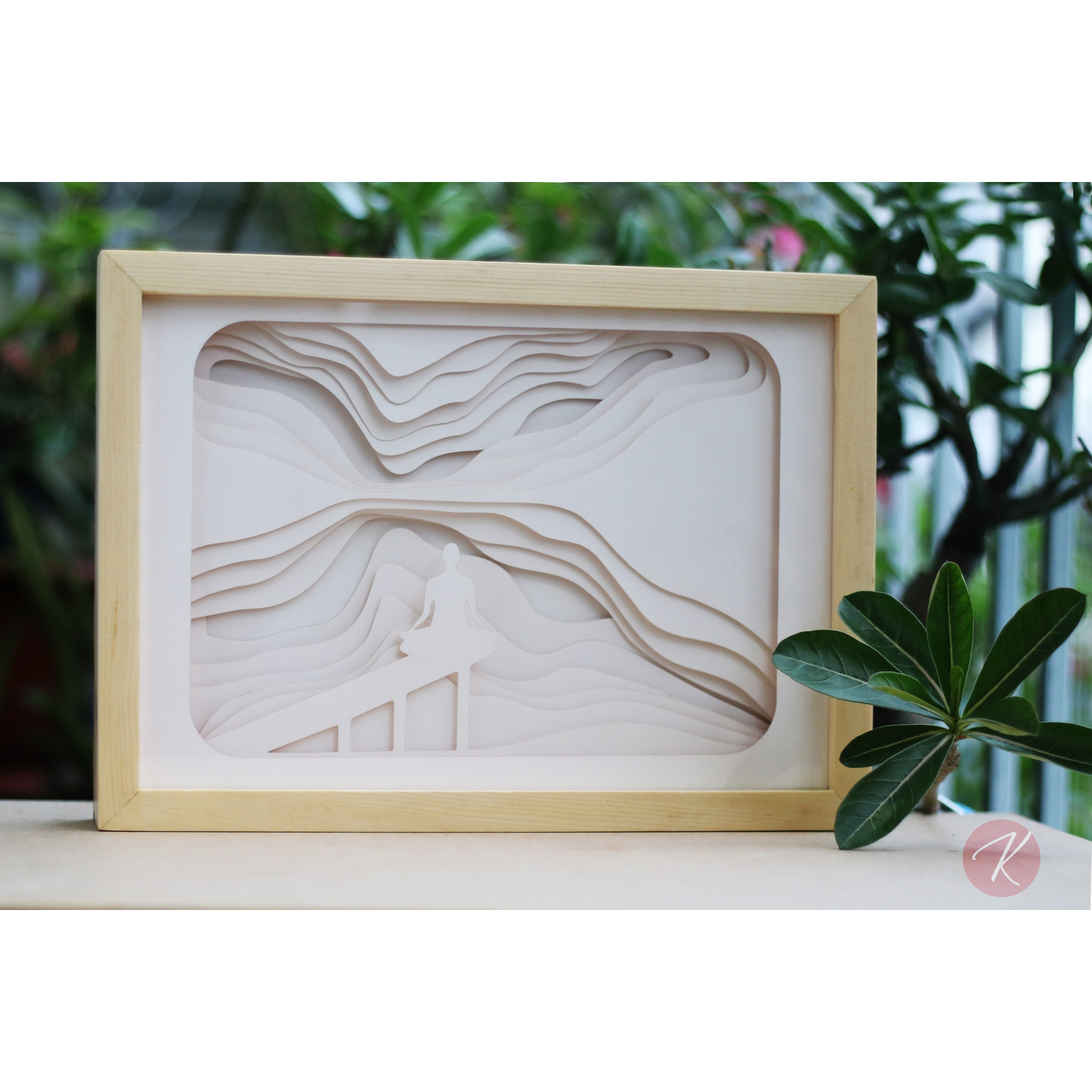 Đèn tranh 3D - Yoga Thiền