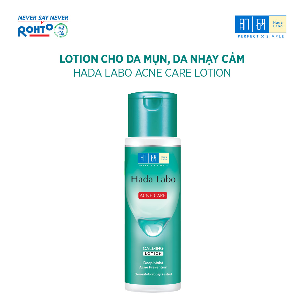 Dung dịch dưỡng ẩm cho da mụn, nhạy cảm Hada Labo Acne Care Calming Lotion 170ml