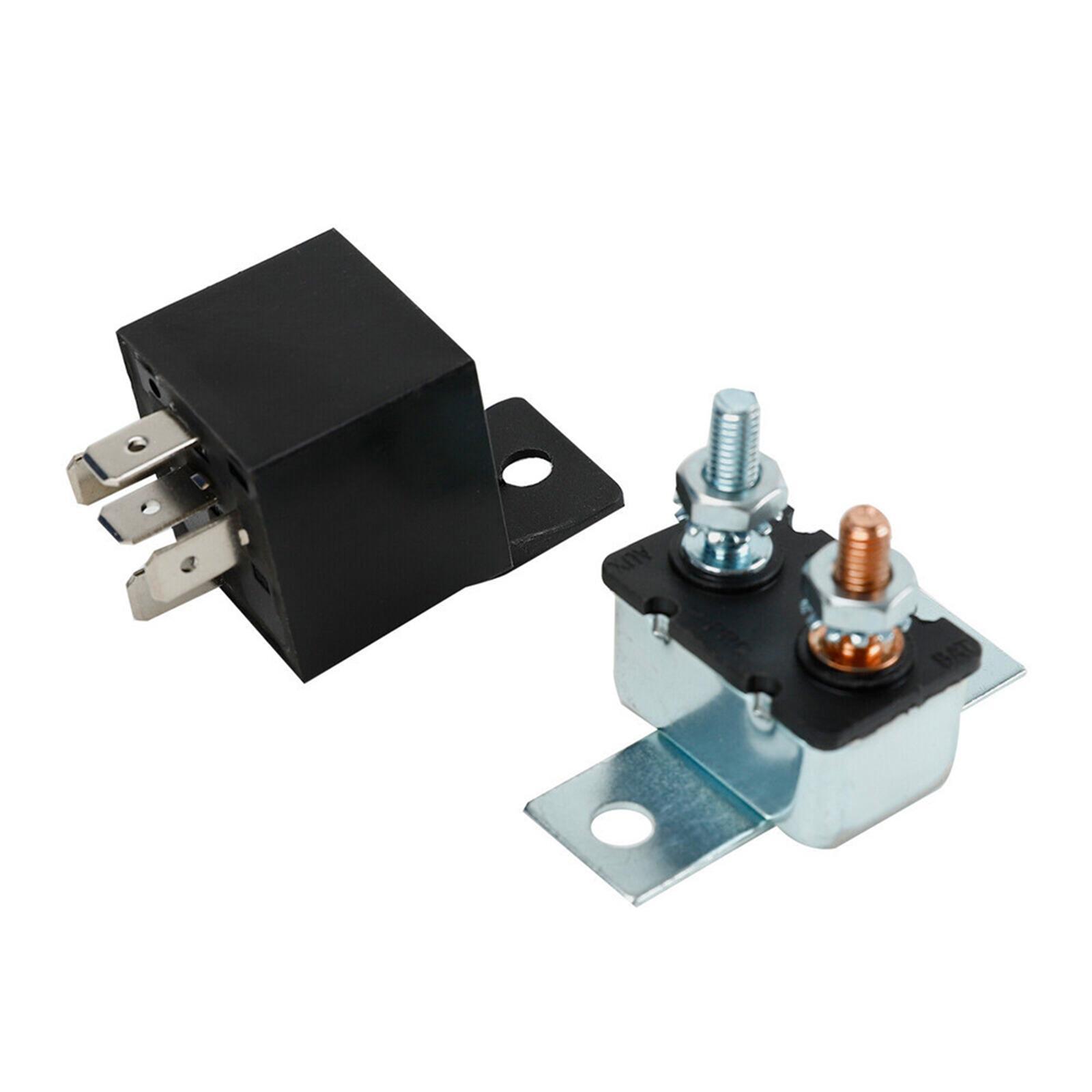 Electric 12V Fan Thermostat Control Relay Wire Harness Replaces