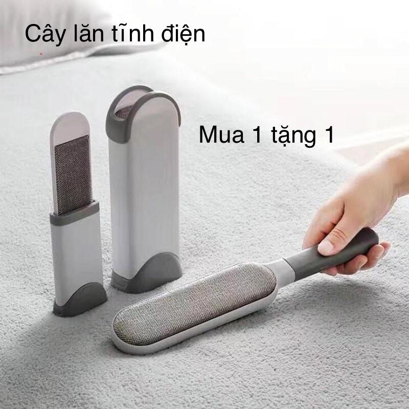 Cây lăn lông tĩnh điện - Loại bỏ lông chó mèo, bụi bẩn trên quần áo, chăn ga