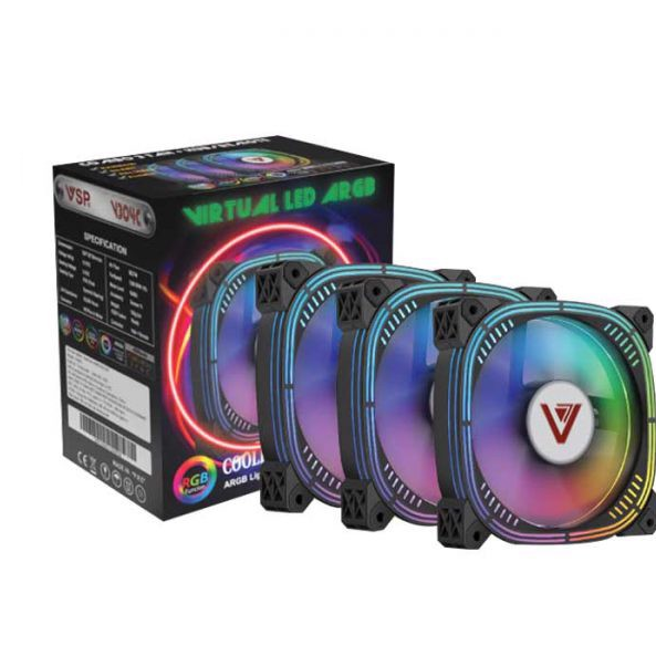 FAN CASE V304B VỚI ĐÈN LED RGB SIÊU HIỆN ĐẠI-JL