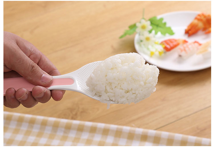 Combo 03 Bát ăn cơm Nakaya các size + 01 Muôi xới cơm chống dính Nakaya cán màu - Nội địa Nhật Bản