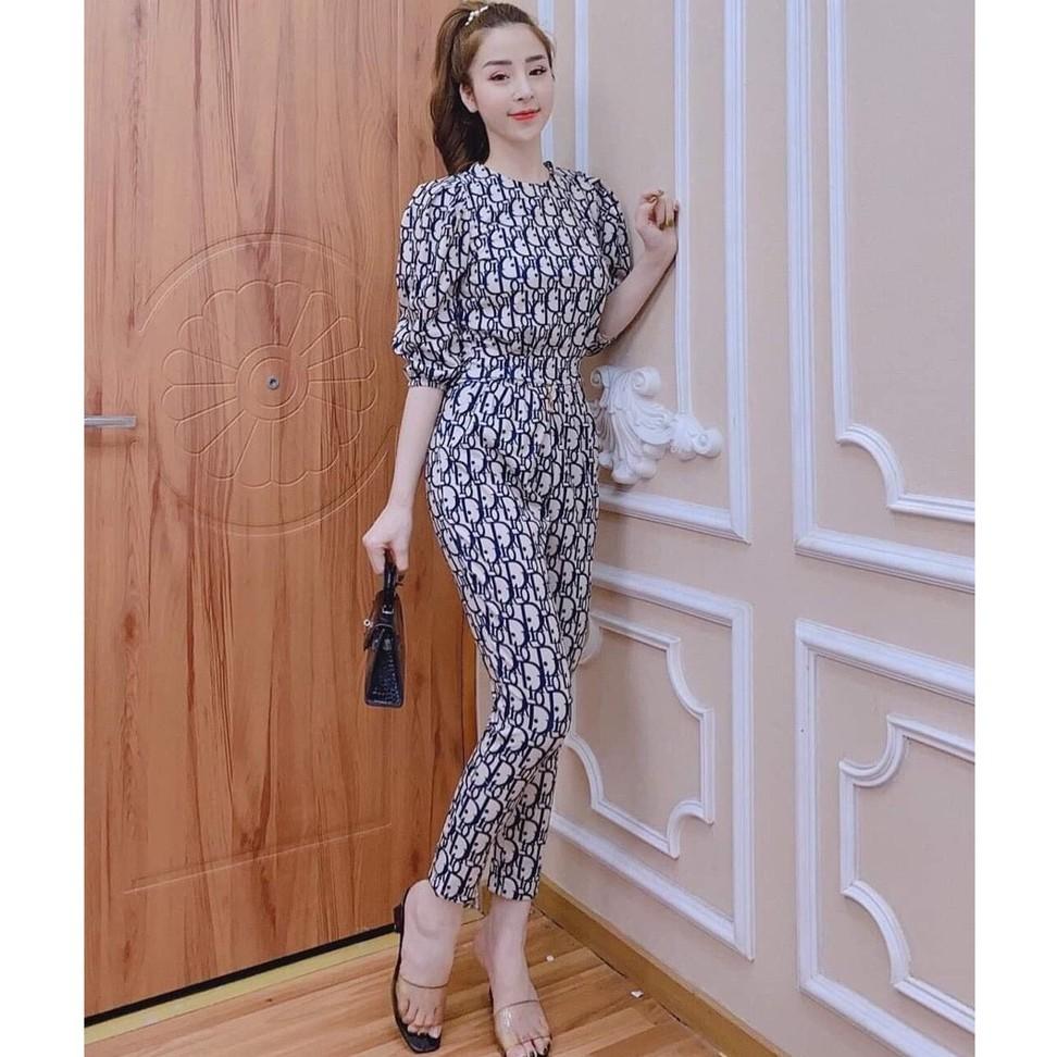 Jum họa tiết tay phồng phối họa tiết hoa xinh xắn thời trang nữ ĐẶNG DIỆU
