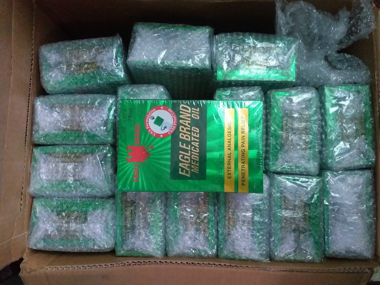 COMBO 2 Chai Dầu Gió MỸ Eagle Brand Medicated Oil 24ml