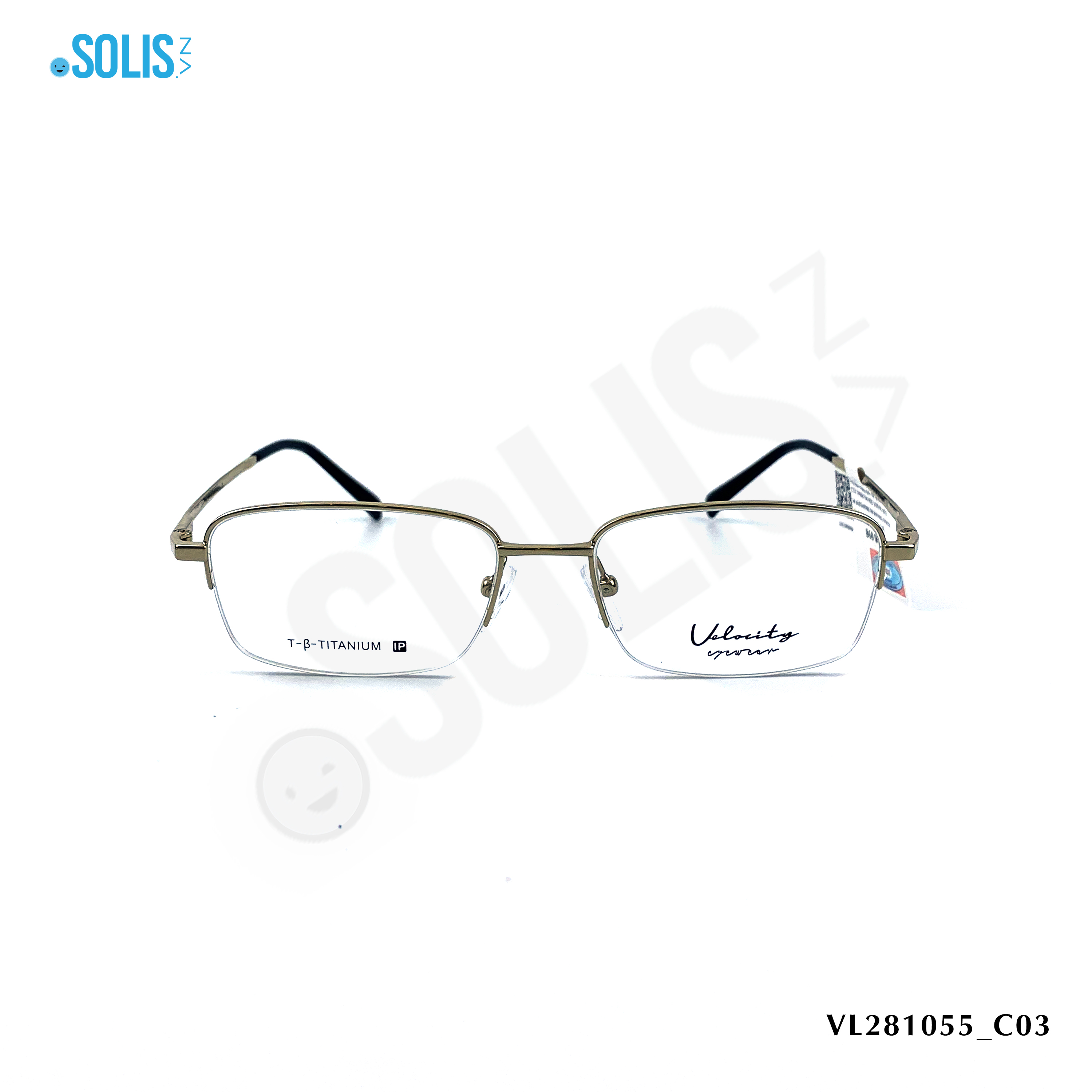 Gọng kính kim loại hiệu Velocity VL281055 - KÍNH TITAN HIỆU VELOCITY VL281055 KÍCH THƯỚC 52-17-145
