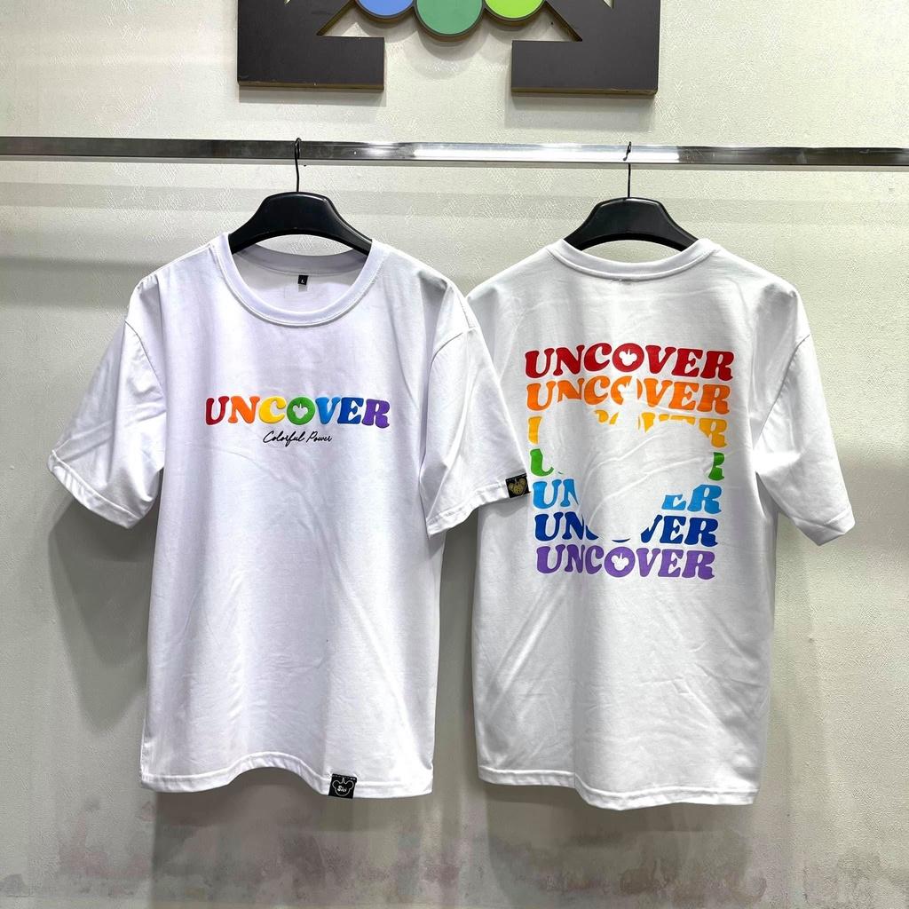 Áo thun UNCOVER Wash 7 màu áo thun wash tee Xám full tag nam nữ - Gin Store