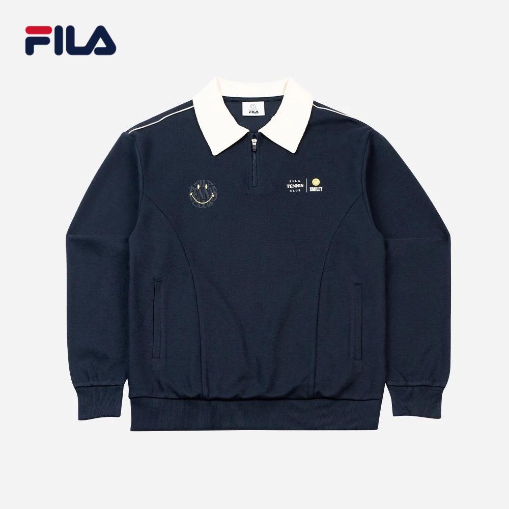 Áo nỉ thể thao unisex Fila Tennis Club X Smiley - FW2SSF4S01X-DBL