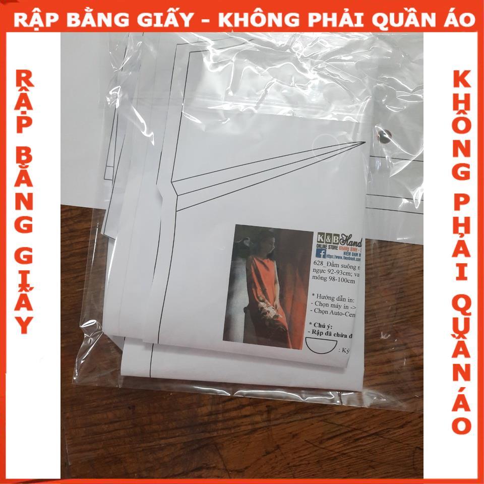 Rập giấy may đầm mã R442 (BẢN VẼ)