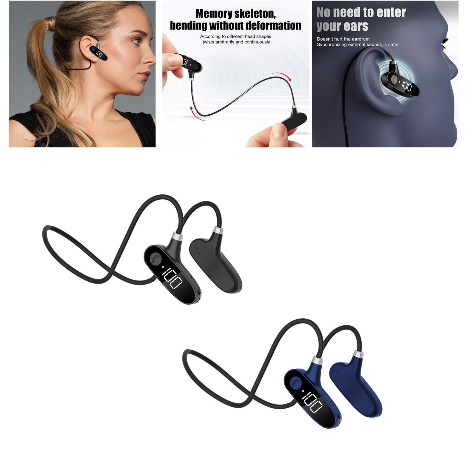 2-Pack Sports Bone Conduction Headphones Bluetooth Earphones HIFI Sound
