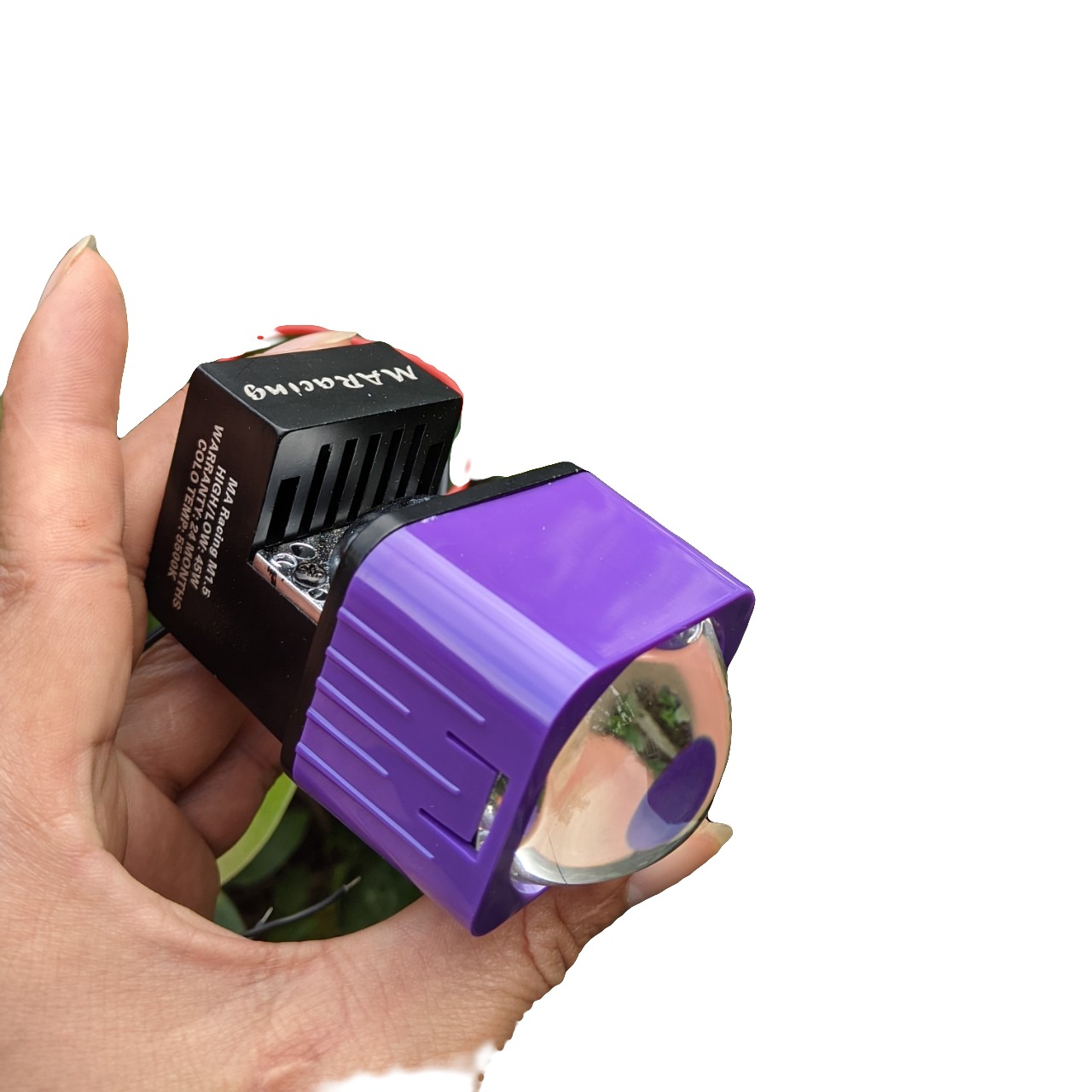 Đèn pha bi led 1.5" 45W lắp xe máy ô tô cắt sáng chống chói màn chập cao cấp xe video