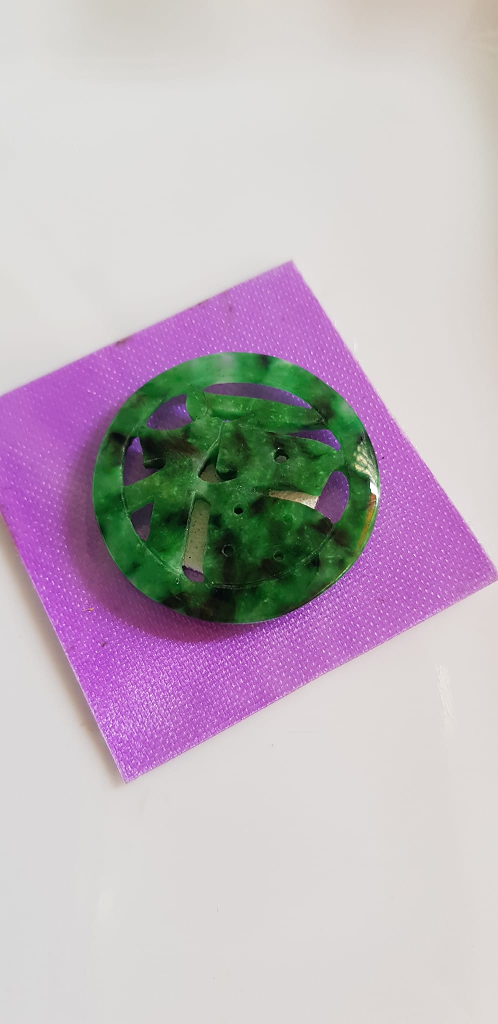 Mặt dây chuyền Nữ Chữ Phúc hay Chữ Phước Chất liệu đá cẩm thạch tự nhiên Size vừa đk 28mm x dầy 2mm Nữ về bọc Vàng lên đeo với dây chuyền của mình vừa đẹp vừa tốt mang chữ Phúc luôn bên mình ý nghĩa phúc đức ạ