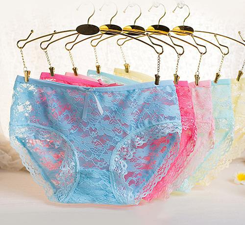 Combo 05 Quần Lót Nữ Ren Nơ Nhiều Màu Cao Cấp Thoải Mái Sexy