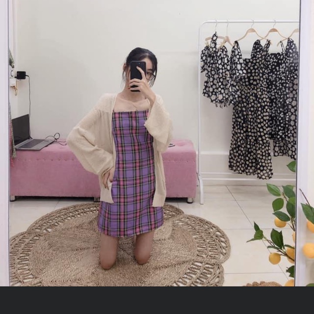 Áo khoác nữ Cardigan len mỏng dài tay